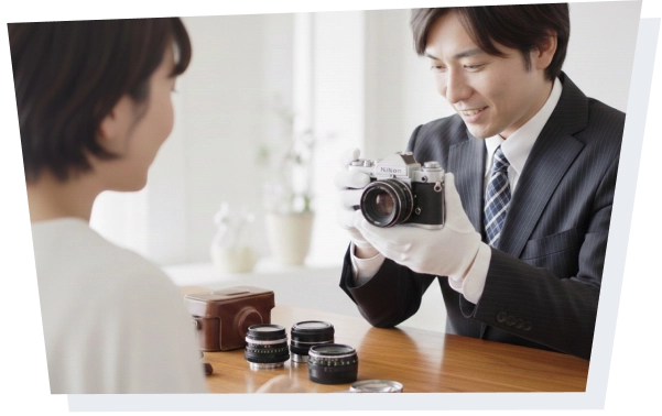 査定するスタッフ